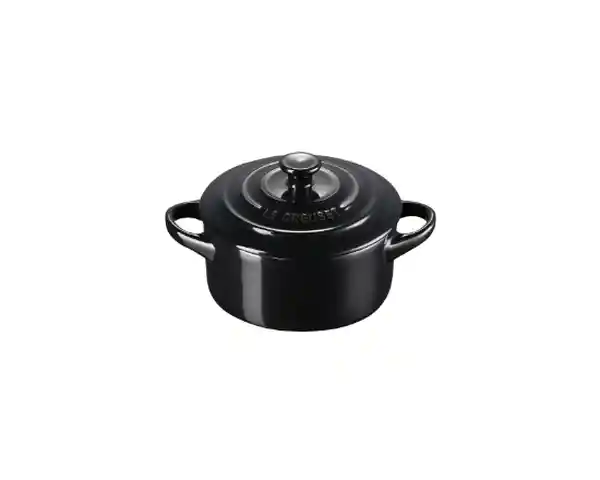 Ollita Mini Cocotte Redonda Negro Brillante 250 mL Le Creuset