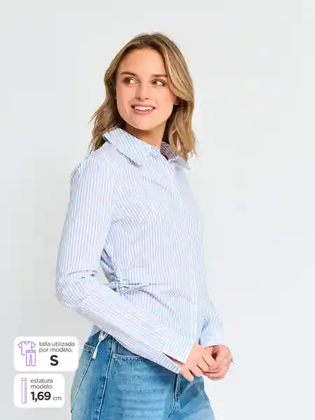 Index Blusa Manga Larga Celta Color P3 Celeste S S25