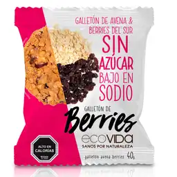 Ecovida Galletón de Avena y Berries sin Azúcar 