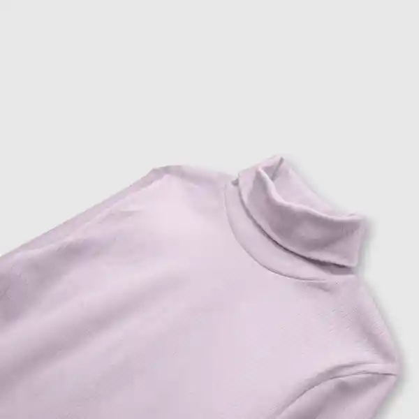 Polera Acanalada de Niña Violeta Talla 12A Colloky