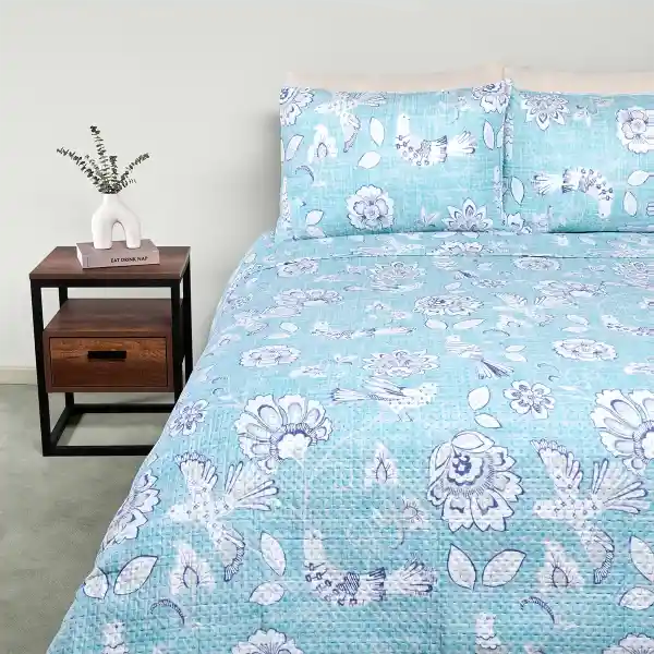 Cubrecama King Ultras Flores 1 PV25 Ripley Home