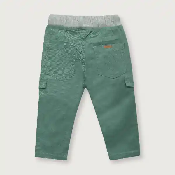 Pantalón Gabardina Niño Verde Militar Talla 2A Opaline