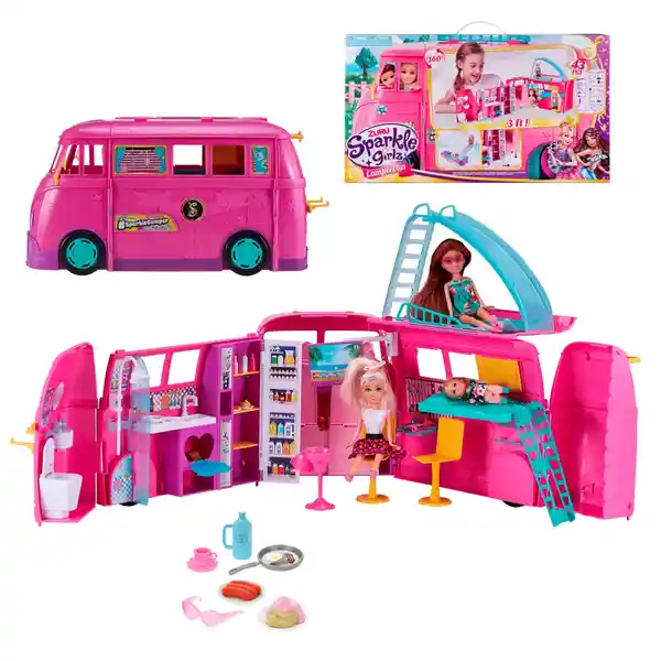 Juguete Camper Retro de Lujo Sparkle Girlz