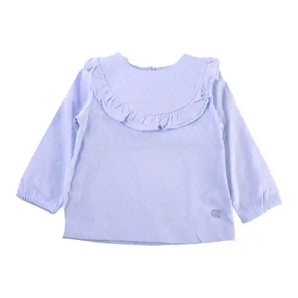 Polera Manga Larga Bebé Niña Lavanda Talla 6 M Pillin