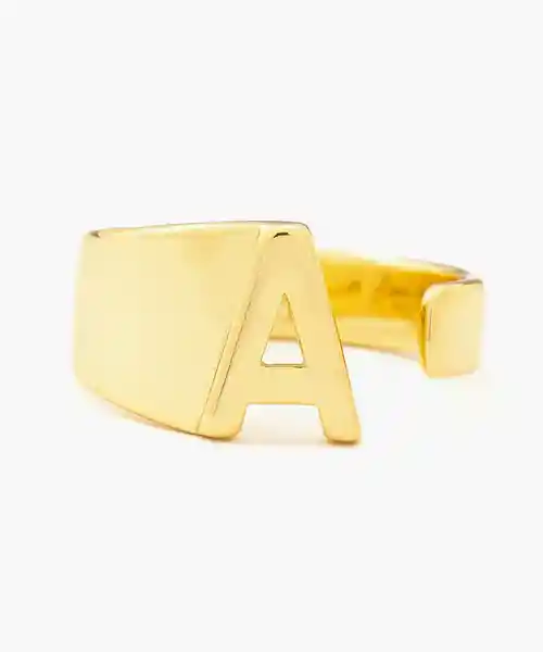 Lounge Anillo Ajustable Letra a Dorado