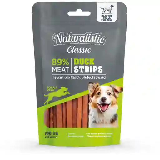 Naturalistic Snack Para Perros Duck Strips 100gr