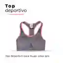 Brasier Deportivo Acolchonado Para Mujer Gris S/M Miniso