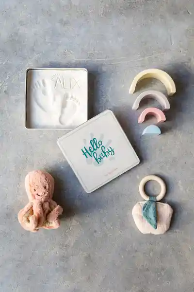 Baby Art Caja Mágica de Recuerdos Para Bebés Cuadrada