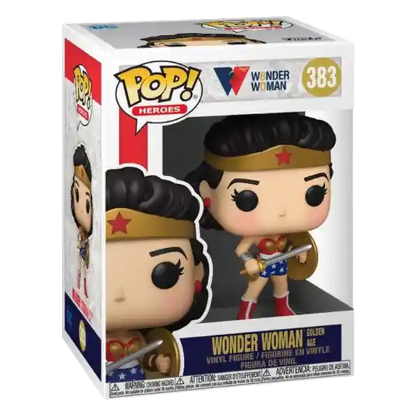 Funko Pop! Figura de Colección Wonder Woman 80th Golden Age