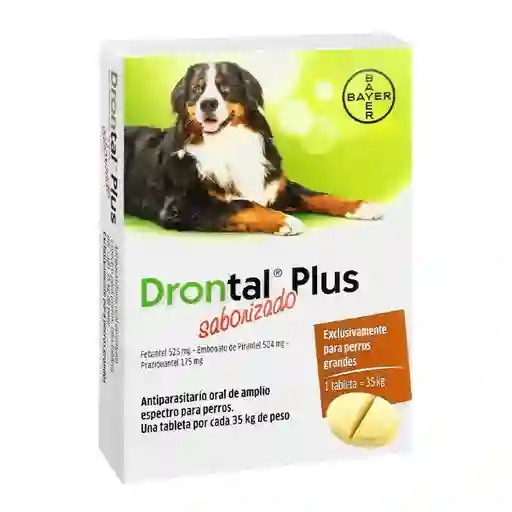Drontal Plus Antiparasitario Oral Saborizado Perro Grandes