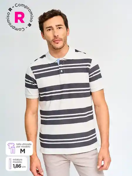 Kenneth Stevens Polera Manga Corta M2 Efuto Blanco L SS25