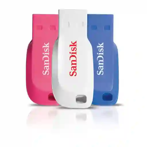 Sandisk Pack Memoria Cruzer Blade Usb Flash 32Gb