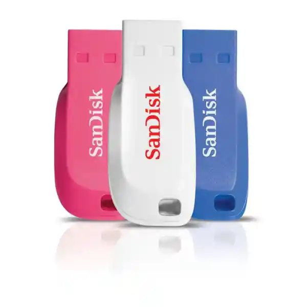 Sandisk Pack Memoria Cruzer Blade Usb Flash 32Gb