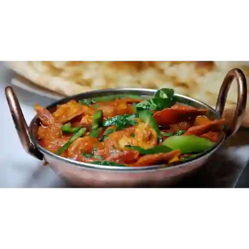 Veg kadai con arroz basmati