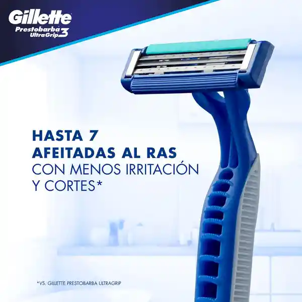 Gillette Máquina para Afeitar Prestobarba Ultra Grip 3