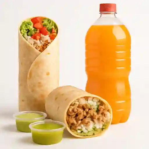 Promo Burritos 5 y Bebida 1.5 Lt