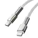 Baseus Cable Carga Rápida Metálico Tipo-C a Lightning de 20W 2 m