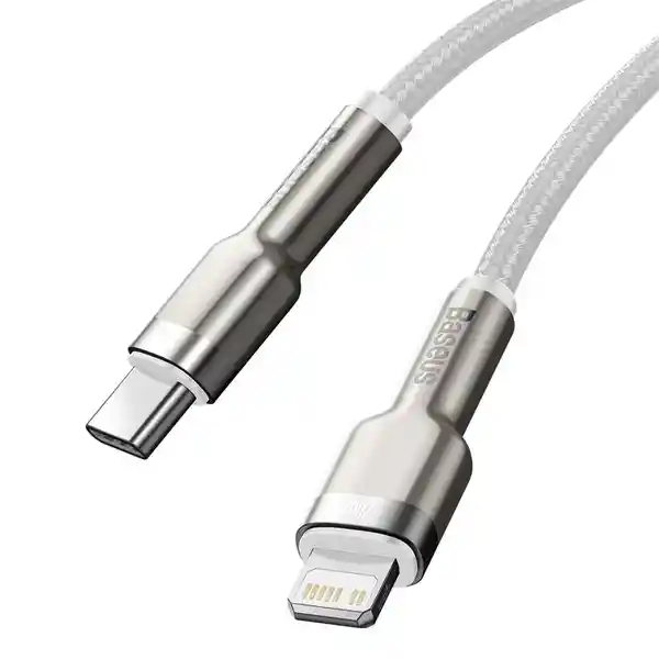 Baseus Cable Carga Rápida Metálico Tipo-C a Lightning de 20W 2 m