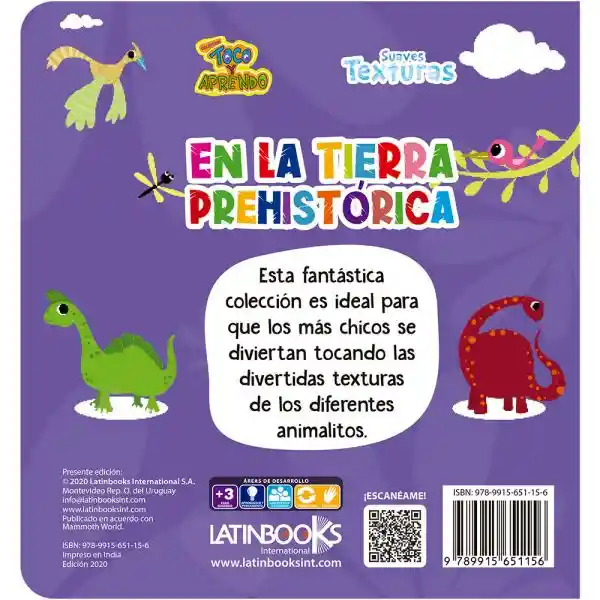 Libro Toco y Aprendo - En la Tierra Prehistórica