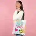 Bolsa de Compras Love Colorida Miniso