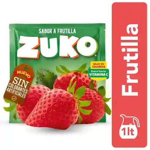 Jugo Polvo Zuko Frutilla Cn 15 g