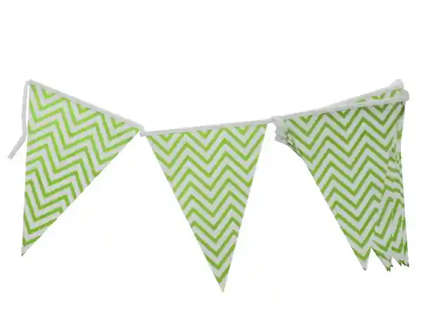 Banderín Chevron Verde Lima