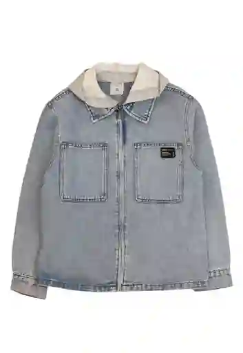 Casaca Mezclilla Essence jr Niño Azul Talla 12 - 378