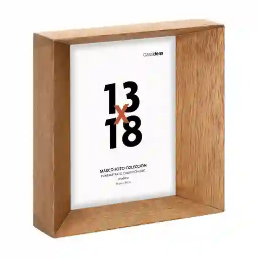 Marco de Fotos de Madera Biselado 13 x 18 Casaideas