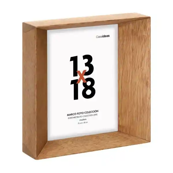 Marco de Fotos de Madera Biselado 13 x 18 Casaideas