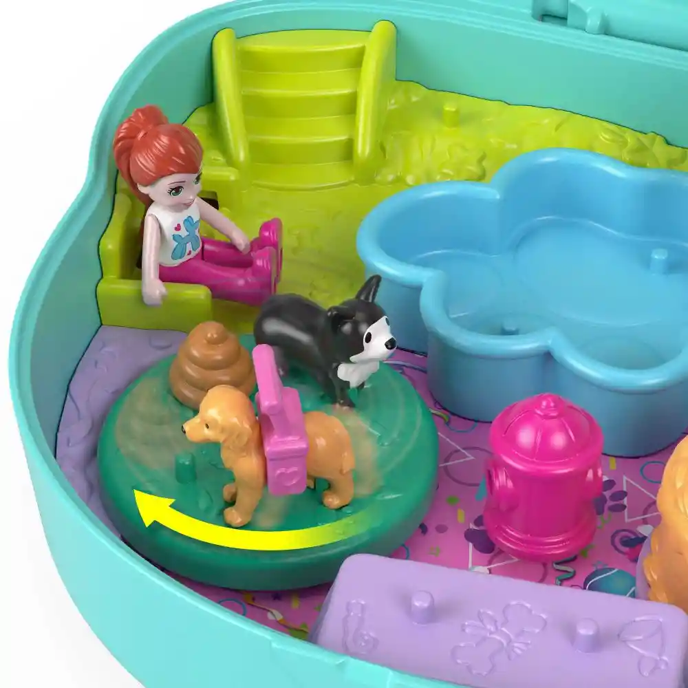 Polly Pocket Juego Compacto Fiesta de Cumpleaños Perrito HKV30