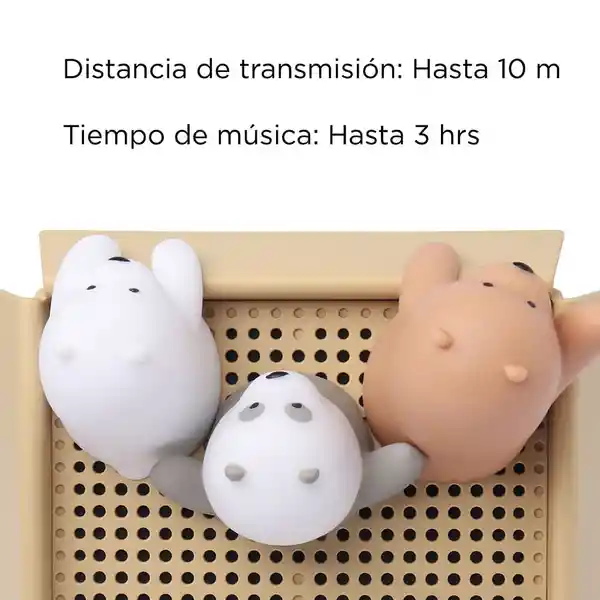 Miniso Parlante Modelo B99 we Bare Bears Collection 4.0 Wbb