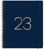 Agenda Pu Espiral Cuaderno Semanal Azul