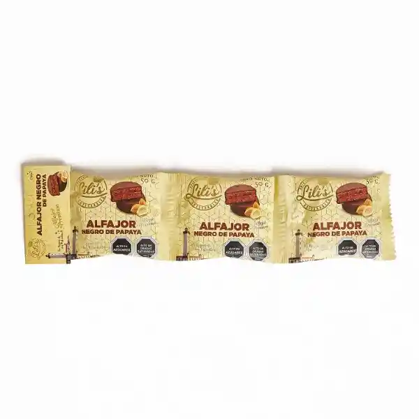 Lilis Alfajor Negro Papaya