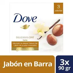 Dove Jabón en Barra Delicious Care Karité