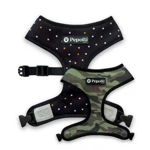 Pepolli Peitoral Arnes Perro Reversible 2 en 1 Galaxy Small