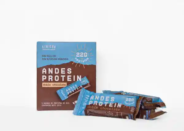 Kiwicha Barra Andes Protein Doble Chocolate