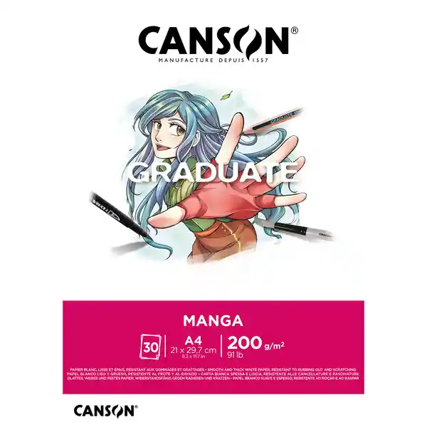 Canson Pad Graduate Manga A4