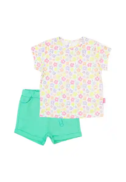 Conjunto Day to Day Bebé Niña Blanco 3/6 721