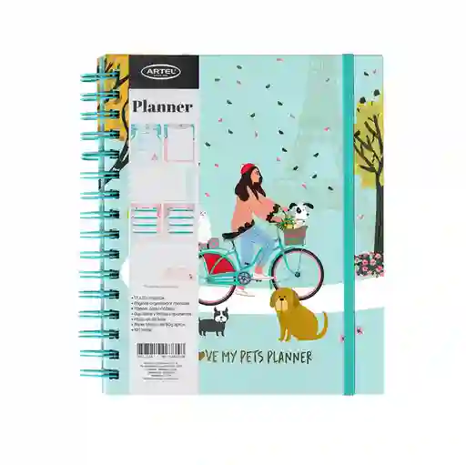 Artel Importado Planificador 12 Meses Espiral my Pet Planner
