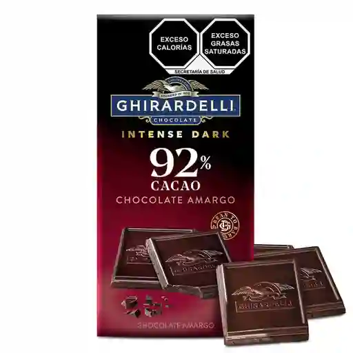 Ghirardelli Intense Dark 92% Cacao Barra 90G
