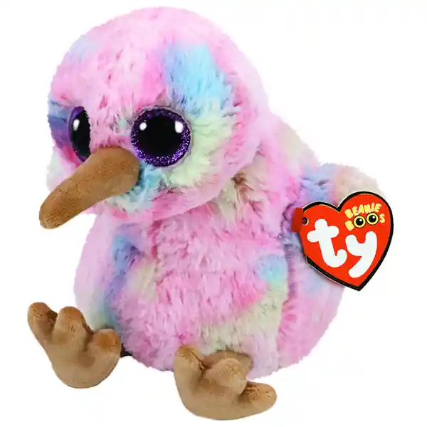 Ty Peluche Beanie Boos Kiwi Pájaro Rosado 36213