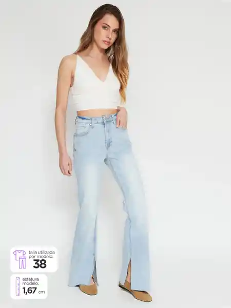 Index Jean Moda Decorte Color Celeste 36 S25