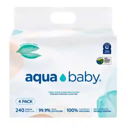 Aqua Baby Toalla Húmeda Biodegradables