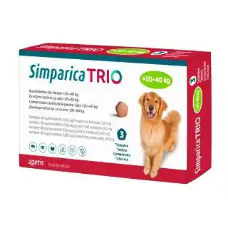 Simparica Trio Antiparasitario 20 a 40 Kg