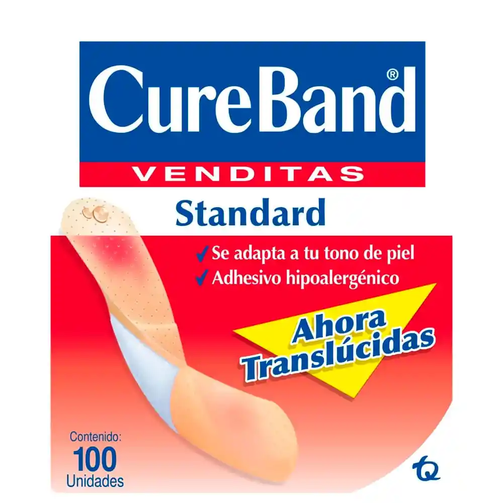 Cure Band Vendas Standard Traslucidas 