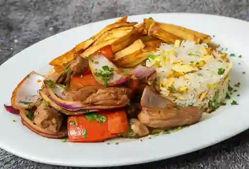 Lomo Saltado con Agregado