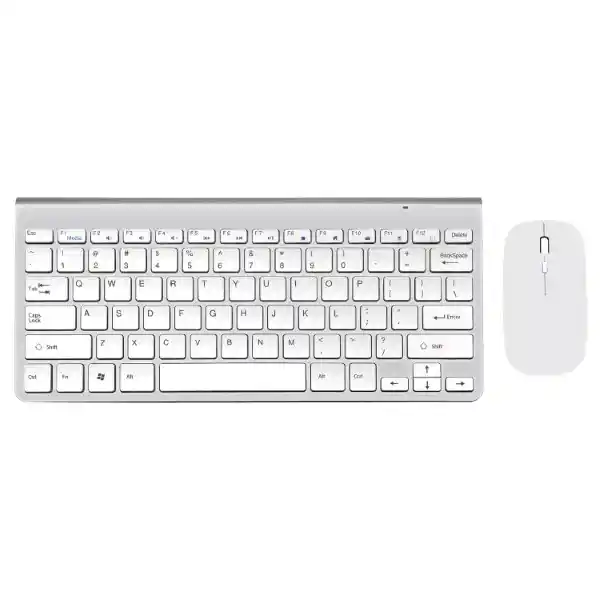 Levo Kit Teclado y Mouse Inalámbrico Blanco