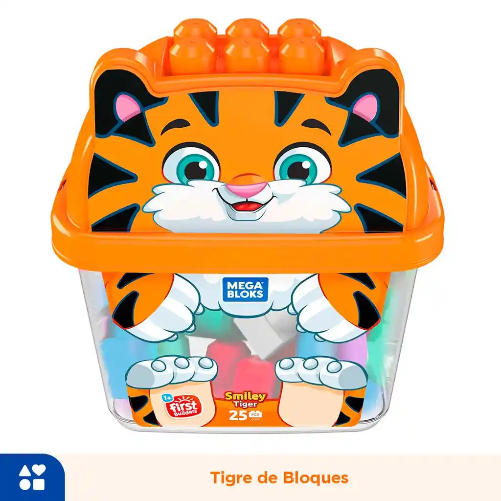 Mega Bloks Balde Cubos Animales