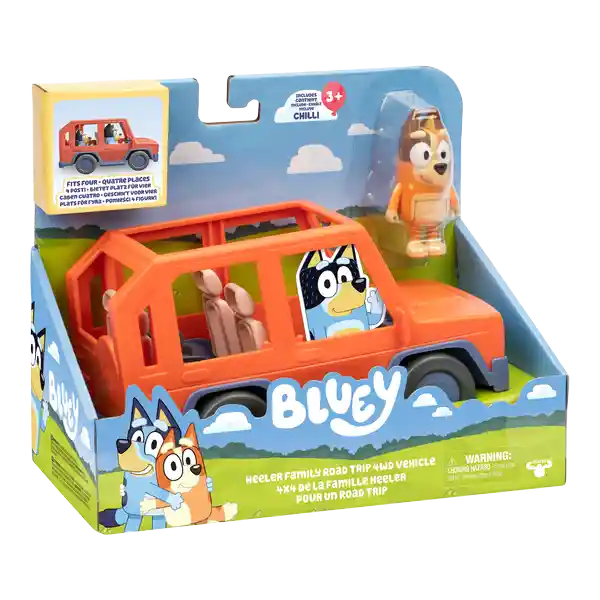 Bluey Vehículo Familiar y Mamá Chilli