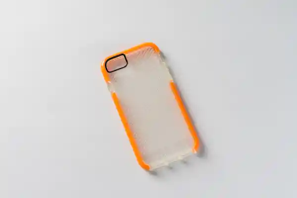 Tech 21 Carcasa Para iPhone Transparente Borde Color Naranja